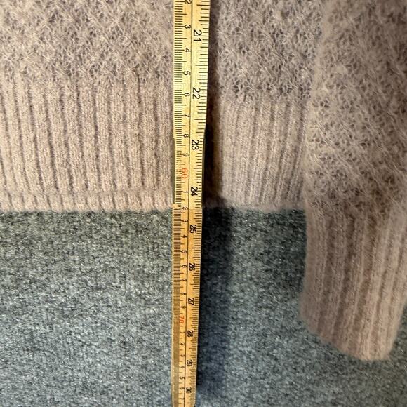 Everlane Sweater Womens XS Purple Lightweight Open Knit Alpaca Merino Wool Blend - Picture 4 of 8